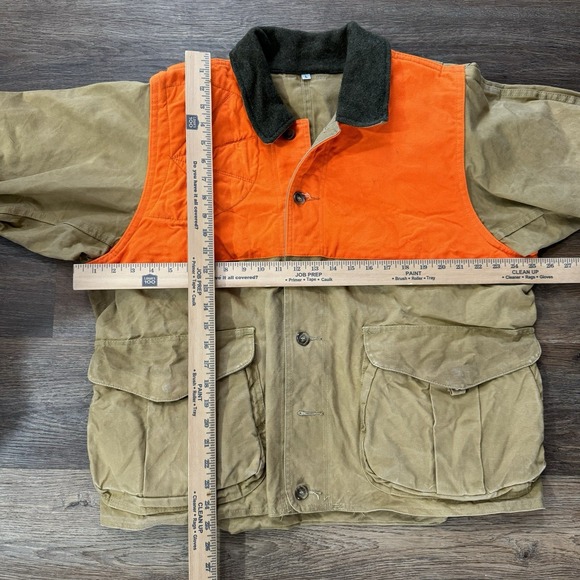 Filson Tin Cloth Hunting Jacket Size L USA 622B Blaze Field Coat READ Upland - Picture 7 of 11